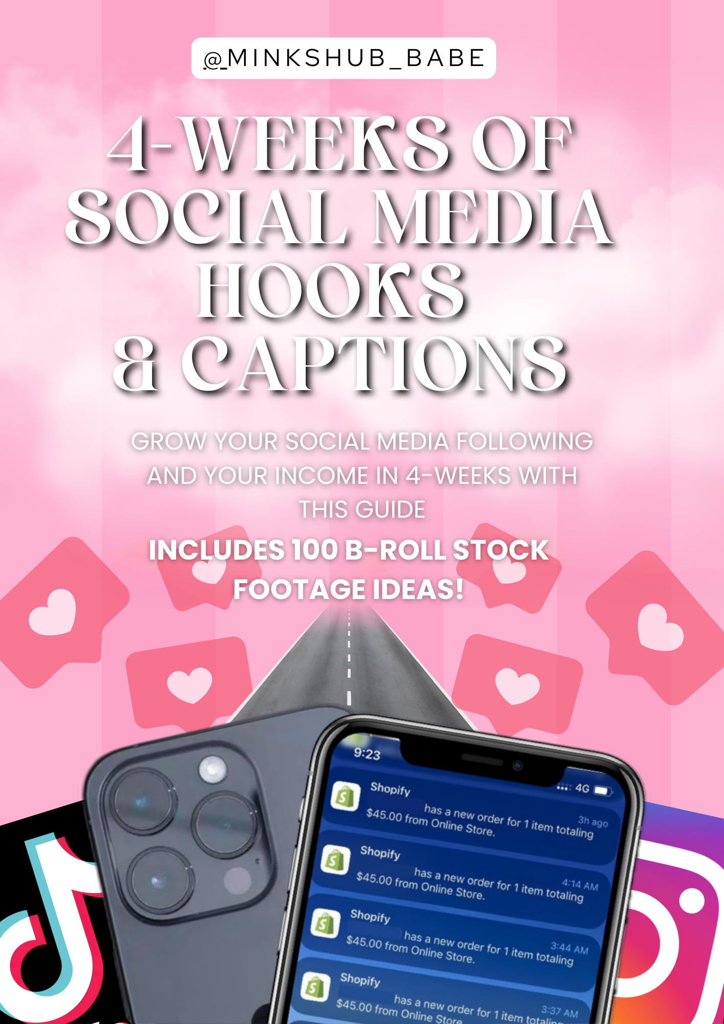 4-Weeks Worth of Social Media Hooks & Captions